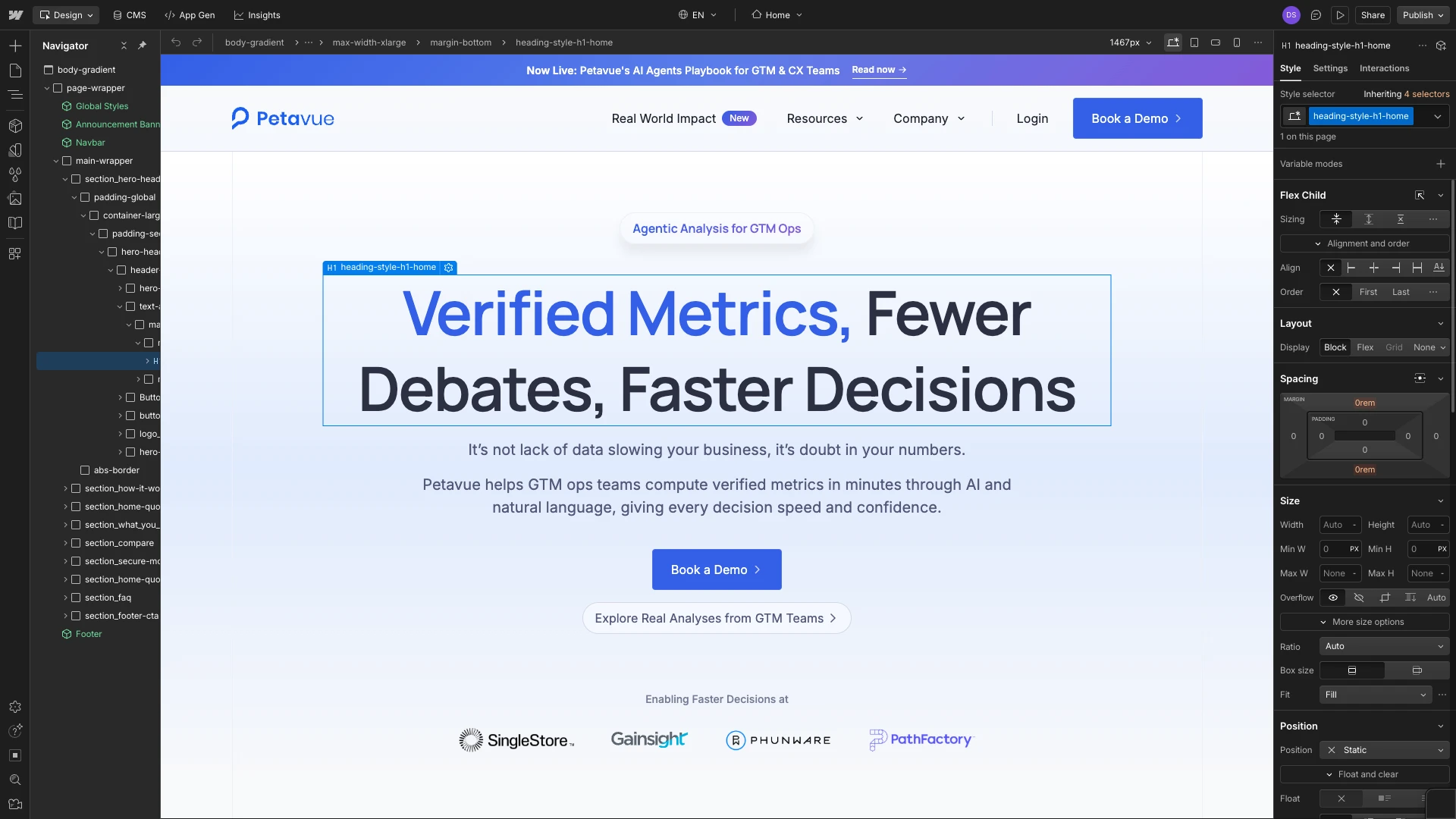 Webflow Interface